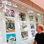waiting outside the north korean ambassy in Beijing for Visas