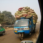 Meeting lorry on the way out of Xi'an