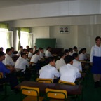 in classroom (learning of the great leader)