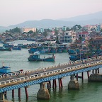 View over the fishingvillage at Nda Trang