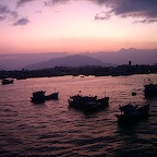 Eveningmood over the fishingboats