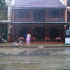 Raining heavily in Hoi An