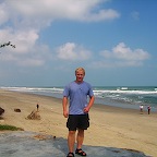 Beachview on a stop on the bus ride Hoi An - Hue