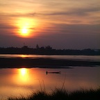 Sunset at the Mekong River in Vientiane 1
