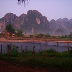 Morningfeeling riverside in Vang Vieng 1