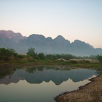 Morningfeeling riverside in Vang Vieng 4