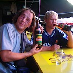 having a beer in Myanmar